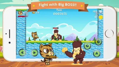 Tangkapan layar Cat Brothers Platform Bullet VS Gorilla Ape Kong