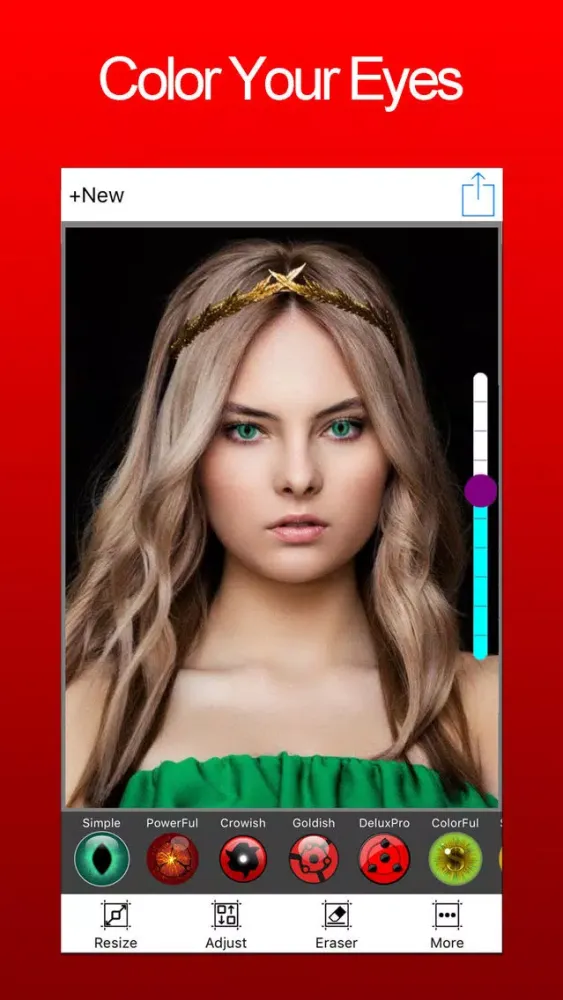 Ảnh chụp màn hình của Eye Color Changer Anime Editor