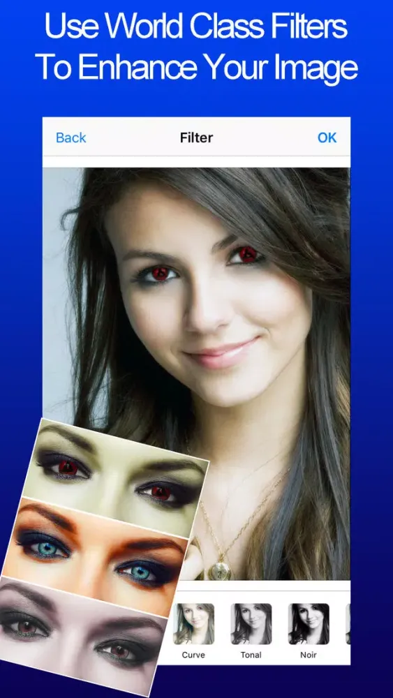 Ảnh chụp màn hình của Eye Color Changer Anime Editor