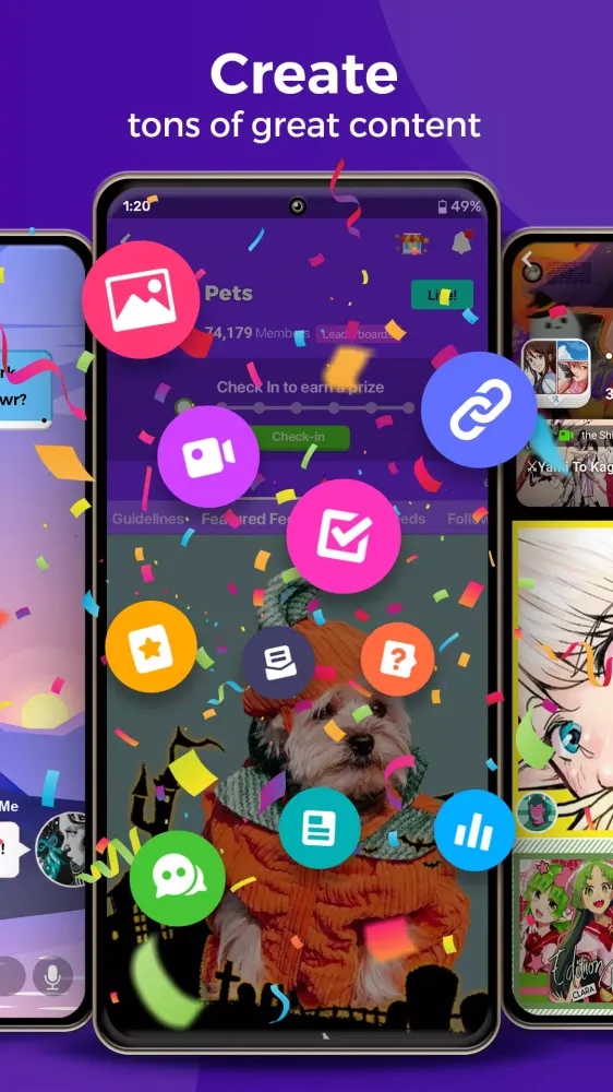 Capturas de pantalla de Amino
