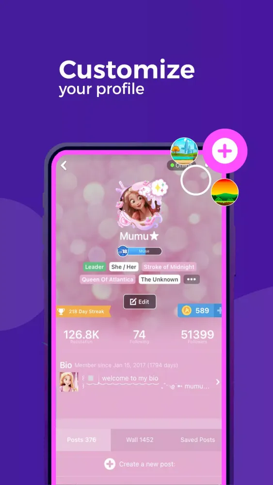 Capturas de pantalla de Amino