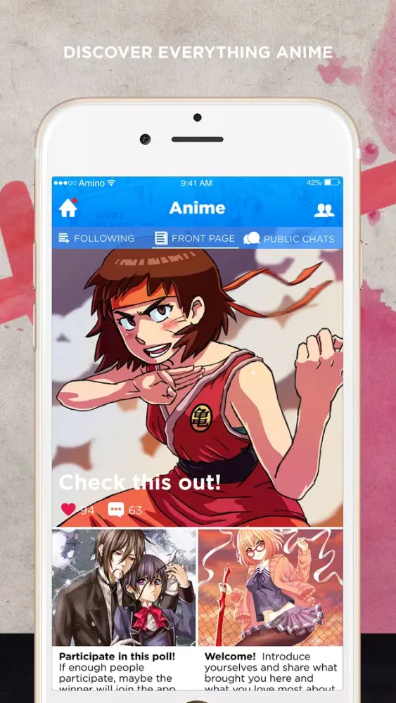 Zrzuty ekranu Anime Amino