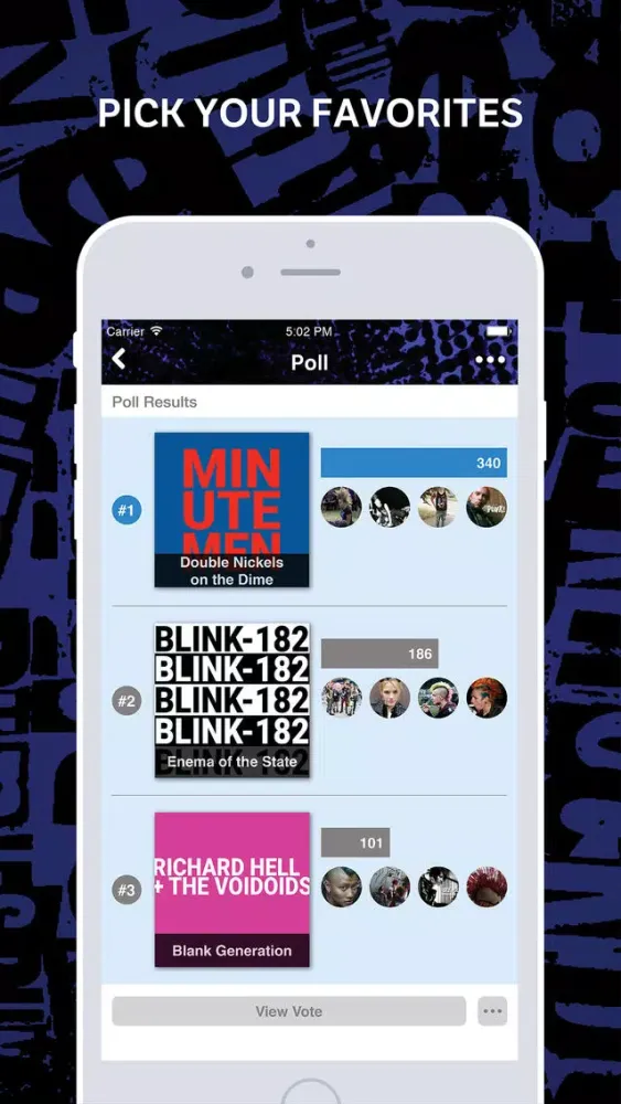 Capturas de tela do Amino for: Pop Punk and Emo
