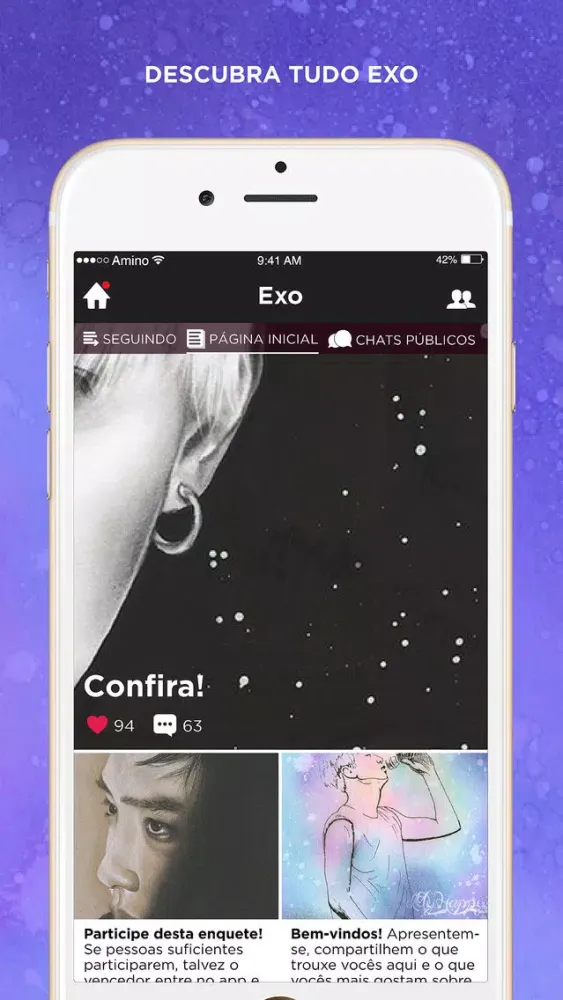 Amino para EXO em Português Screenshots