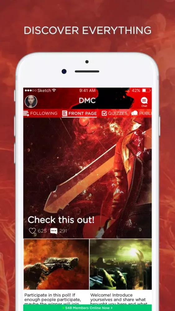 Capturas de tela do DMC Amino for Devil May Cry