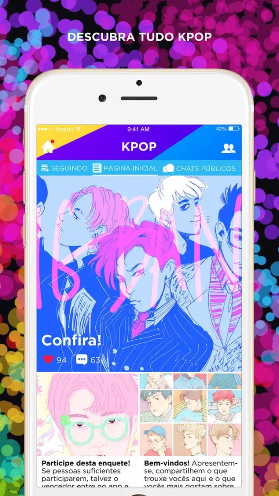 Captures d'écran de Kpop Amino em Português