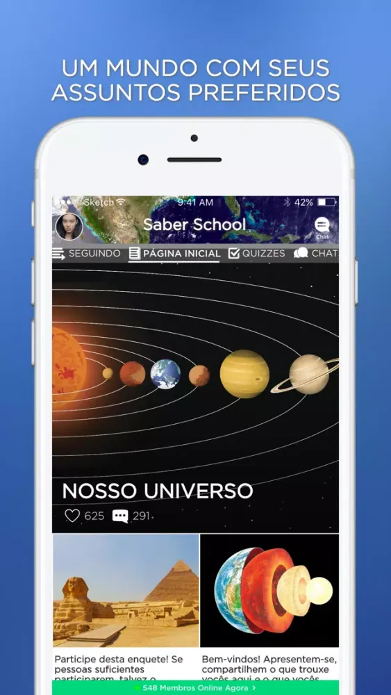 Capturas de pantalla de Escola do Saber Amino