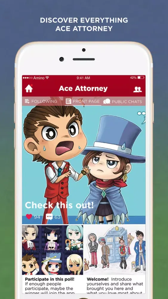 ภาพหน้าจอของ Amino for: Ace Attorney
