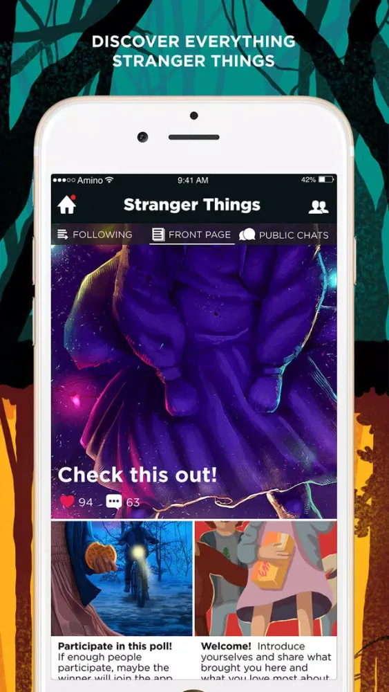 Tangkapan layar Amino for: Stranger Things