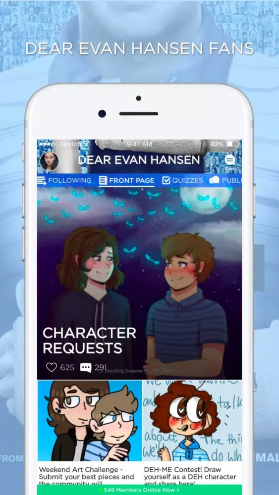 DEH Amino for Dear Evan Hansen Ekran Görüntüleri