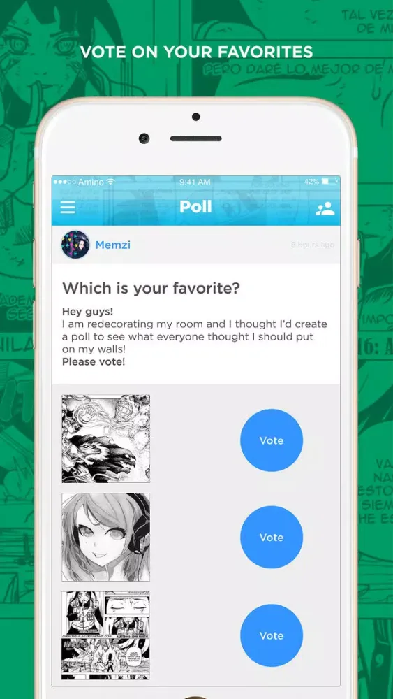 Captures d'écran de Manga Amino for Anime Comics