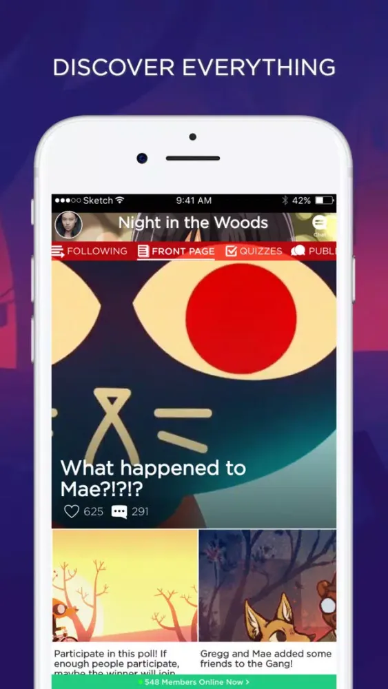 Скриншоты Amino for Night In The Woods