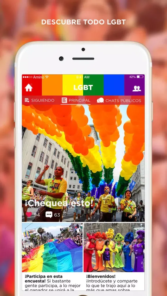 Скриншоты LGBT Amino en Español