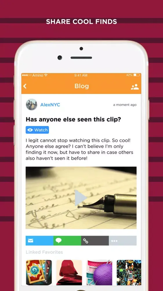 Capturas de tela do Young Authors Amino