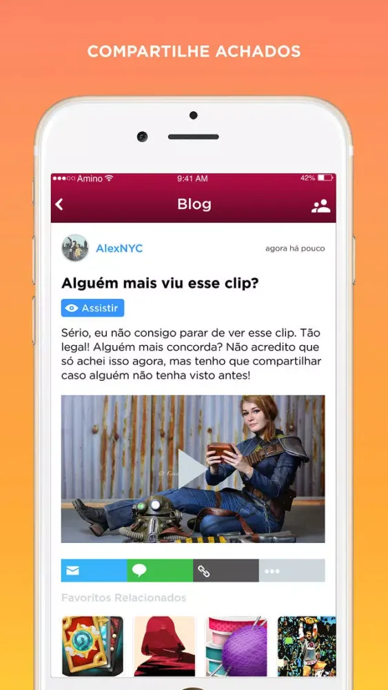 Capturas de pantalla de Cosplay Amino em Português