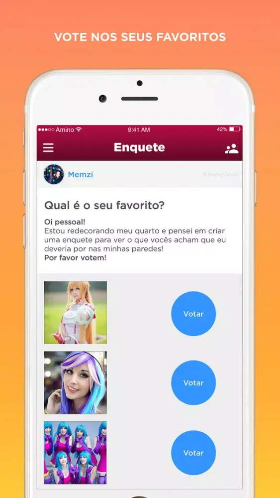 Capturas de pantalla de Cosplay Amino em Português