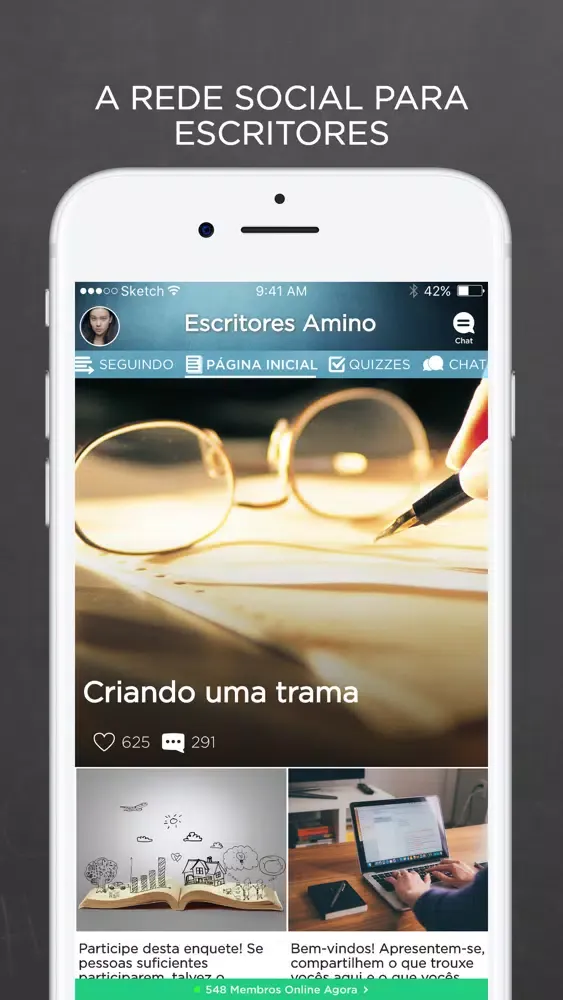 تصاویر Escritores Amino em Português