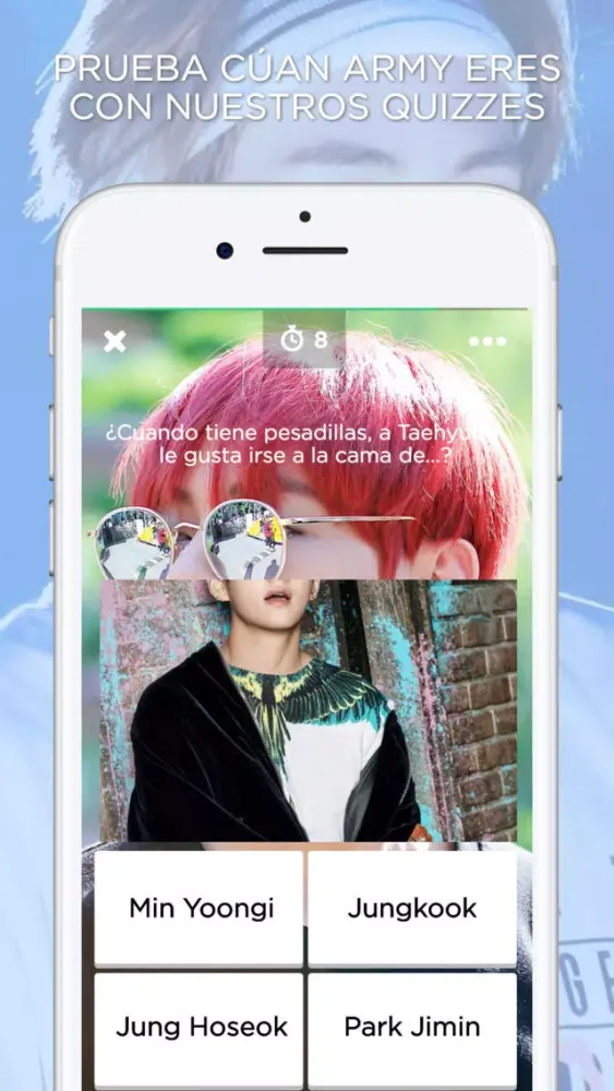 Ảnh chụp màn hình của Taehyung Amino para BTS V