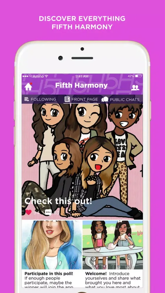 Tangkapan skrin Amino for: Fifth Harmony