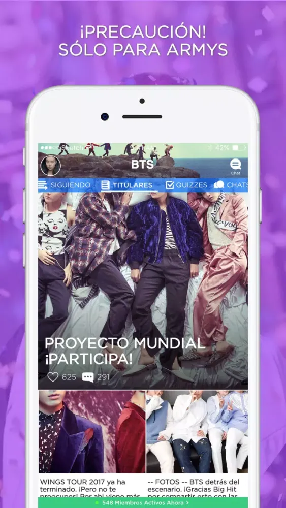 ARMY Amino para BTS en Español應用截圖