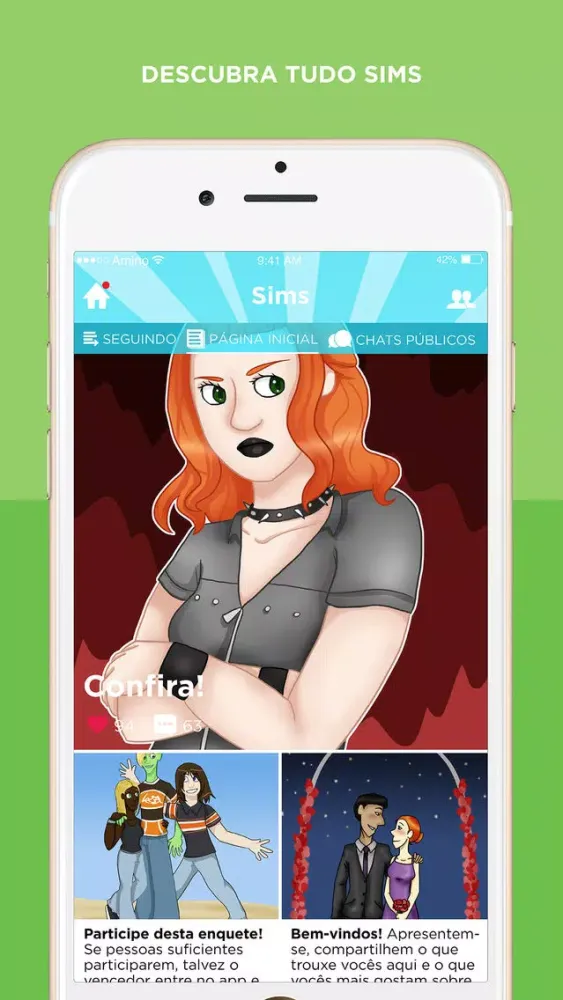 Amino para Sims em Português 스크린샷