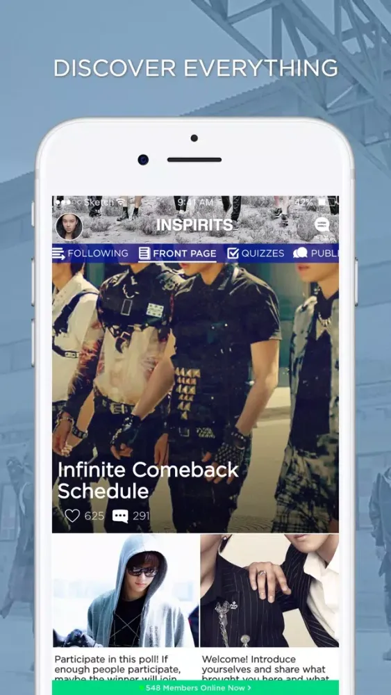 Inspirit Amino for INFINITE 스크린샷