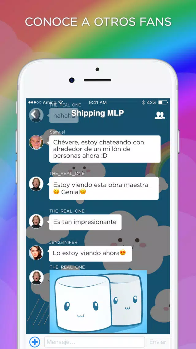 Tangkapan layar Amino para MLP en Español
