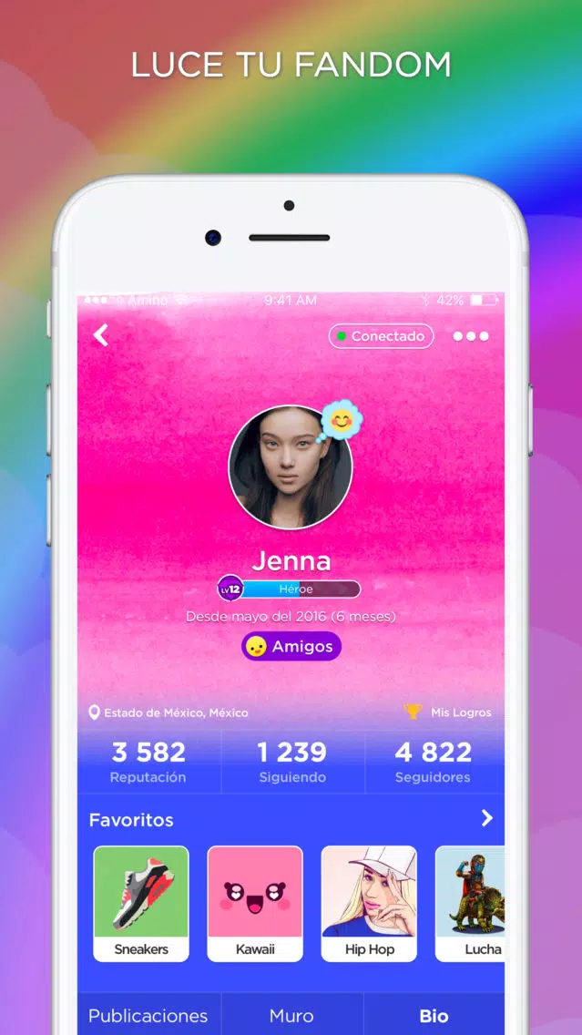 Tangkapan layar Amino para MLP en Español
