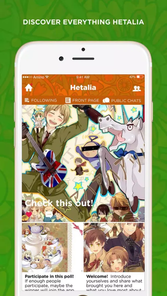 Screenshot di Amino for Hetalia