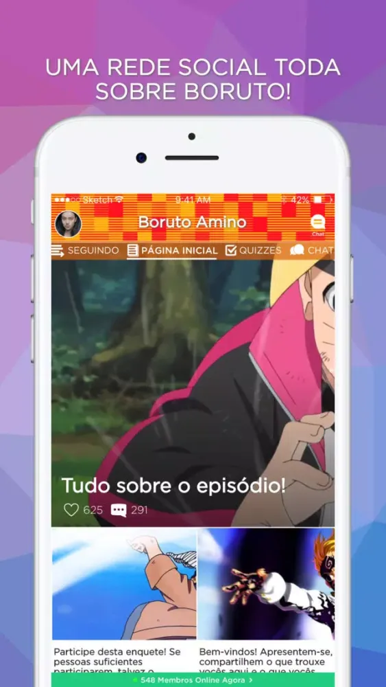 Zrzuty ekranu Amino para Boruto em Português