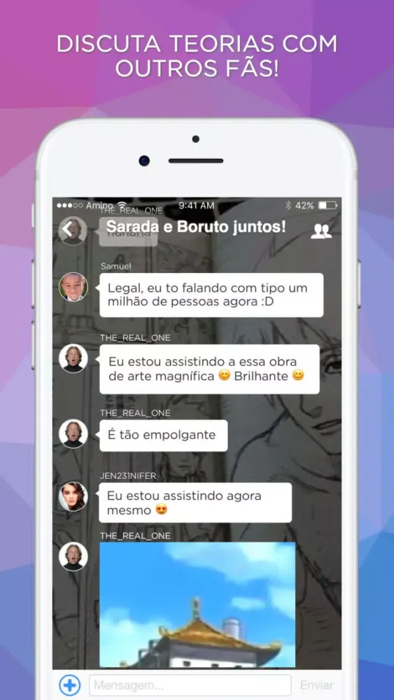 Zrzuty ekranu Amino para Boruto em Português
