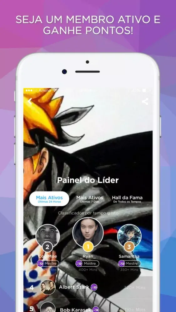Zrzuty ekranu Amino para Boruto em Português