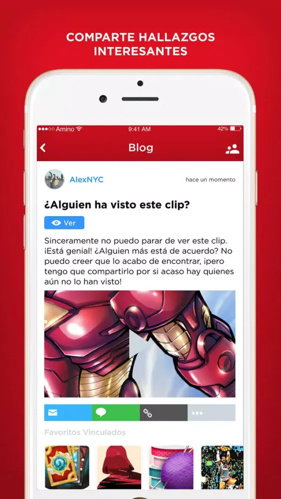 Tangkapan layar Superhéroe Amino en Español