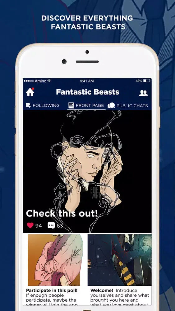 Скриншоты Amino for: Fantastic Beasts