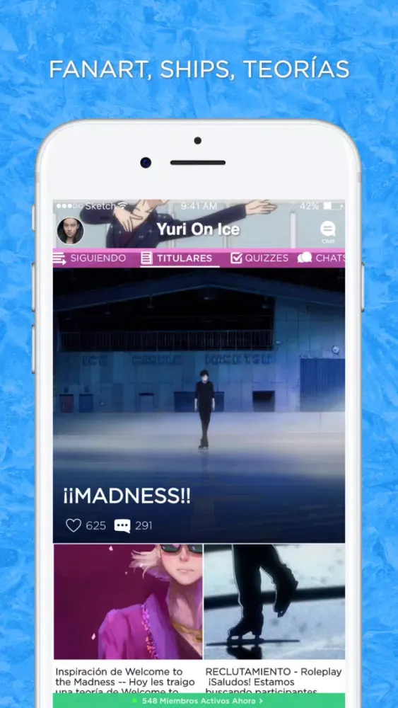 Tangkapan layar YOI Amino en Español