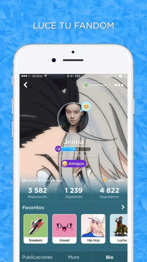 Tangkapan layar YOI Amino en Español