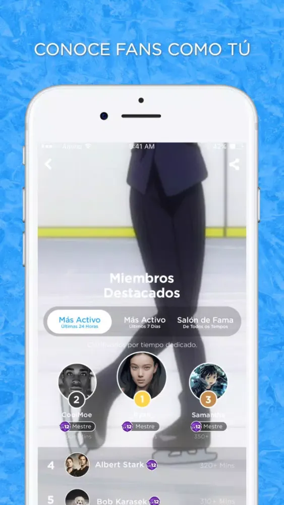 Tangkapan layar YOI Amino en Español