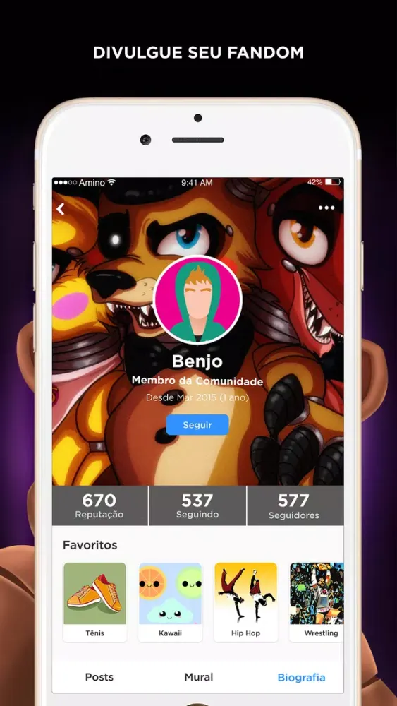 Amino para FNAF em Português স্ক্রিনশট