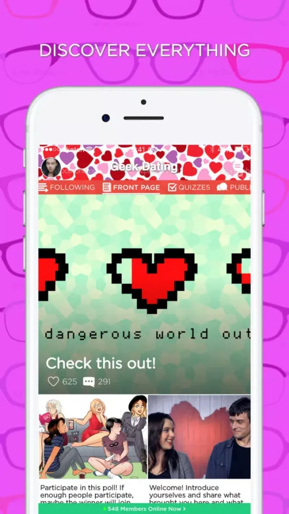 Geek Dating Amino Screenshots