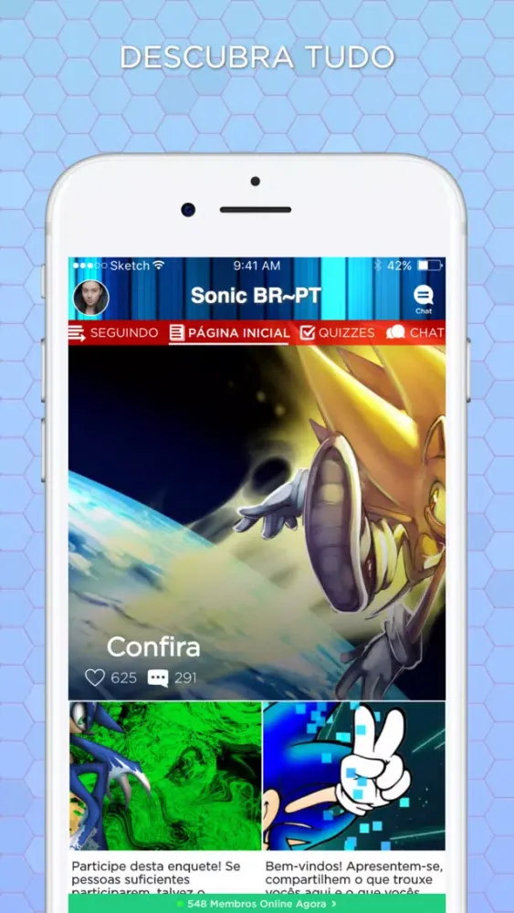 Amino para Sonic em Português應用截圖