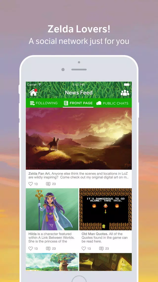 ภาพหน้าจอของ Hyrule Amino for Zelda Fans