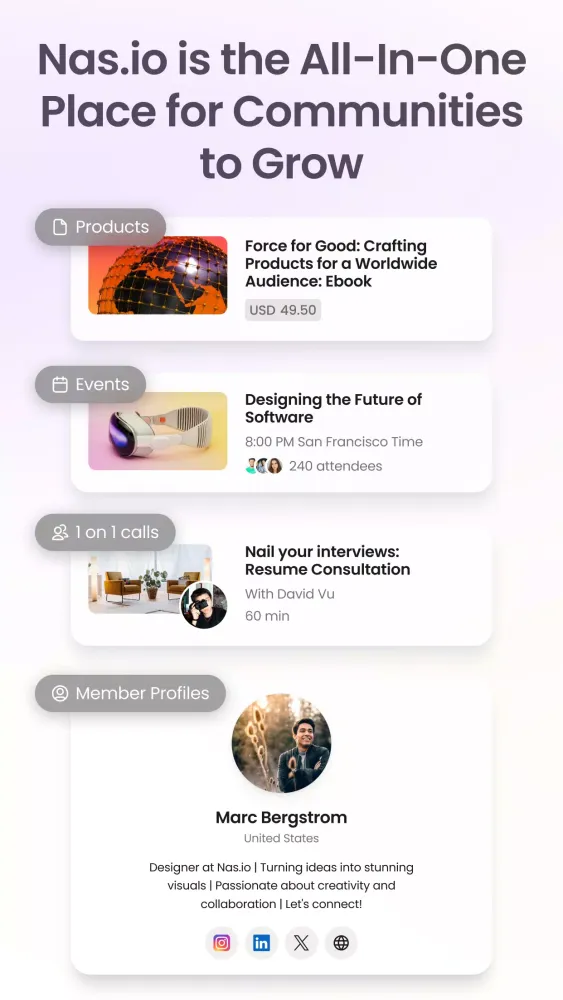 صور Nas.io Communities