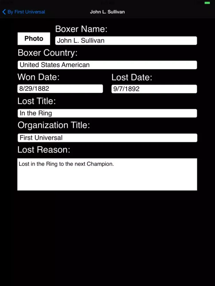 Boxing Heavyweight Champions iPad  Screenshots