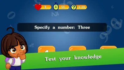 Ảnh chụp màn hình của Learning to count numbers 123