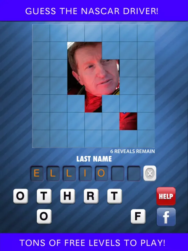 Nascar Racing Mania Quiz Game: guess what's that sport athlete in this color icon trivia puzzle iPad  स्क्रीनशॉट