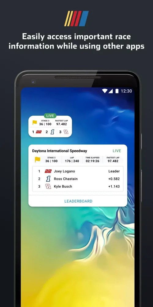 Ảnh chụp màn hình của NASCAR MOBILE