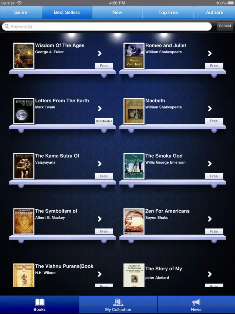 eBookBuzz iPad  Screenshots