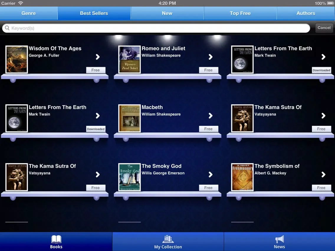 eBookBuzz iPad  Screenshots