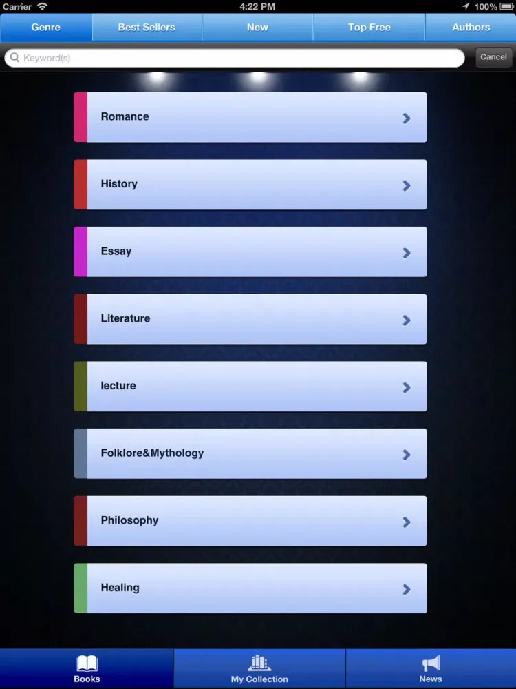 eBookBuzz iPad  Screenshots