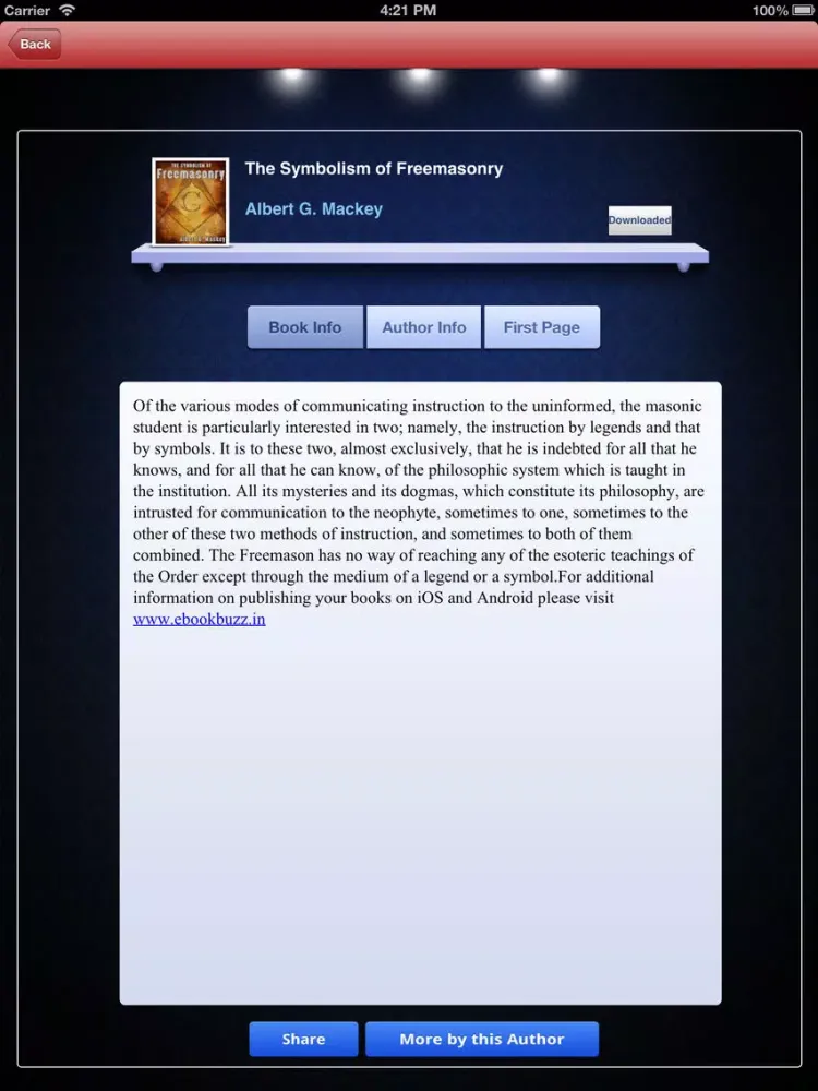 eBookBuzz iPad  Screenshots